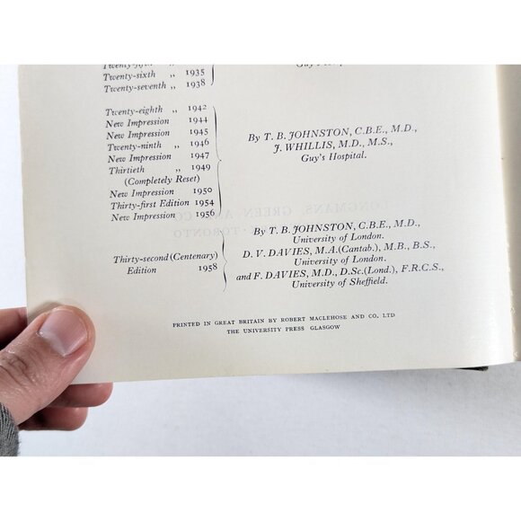 Vintage Grays Anatomy hardcover book 1958, 32nd Centenary Edition, Medical Human - Picture 7 of 10